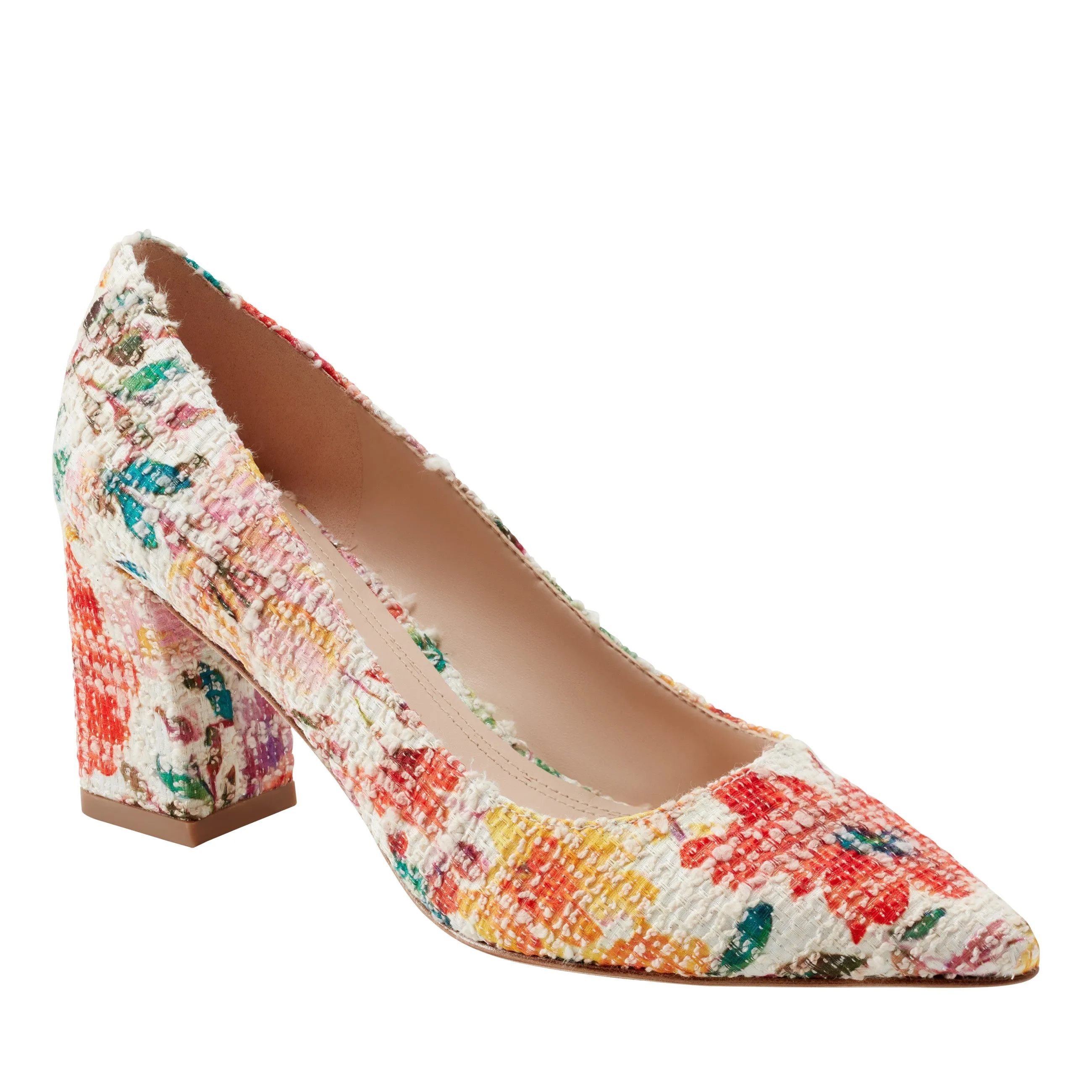 Zala Block Heel Pointy Toe Pump -MARC FISHER