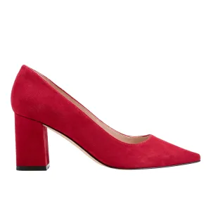 Zala Block Heel Pointy Toe Pump -MARC FISHER
