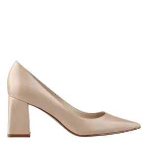 Zala Block Heel Pointy Toe Pump -MARC FISHER