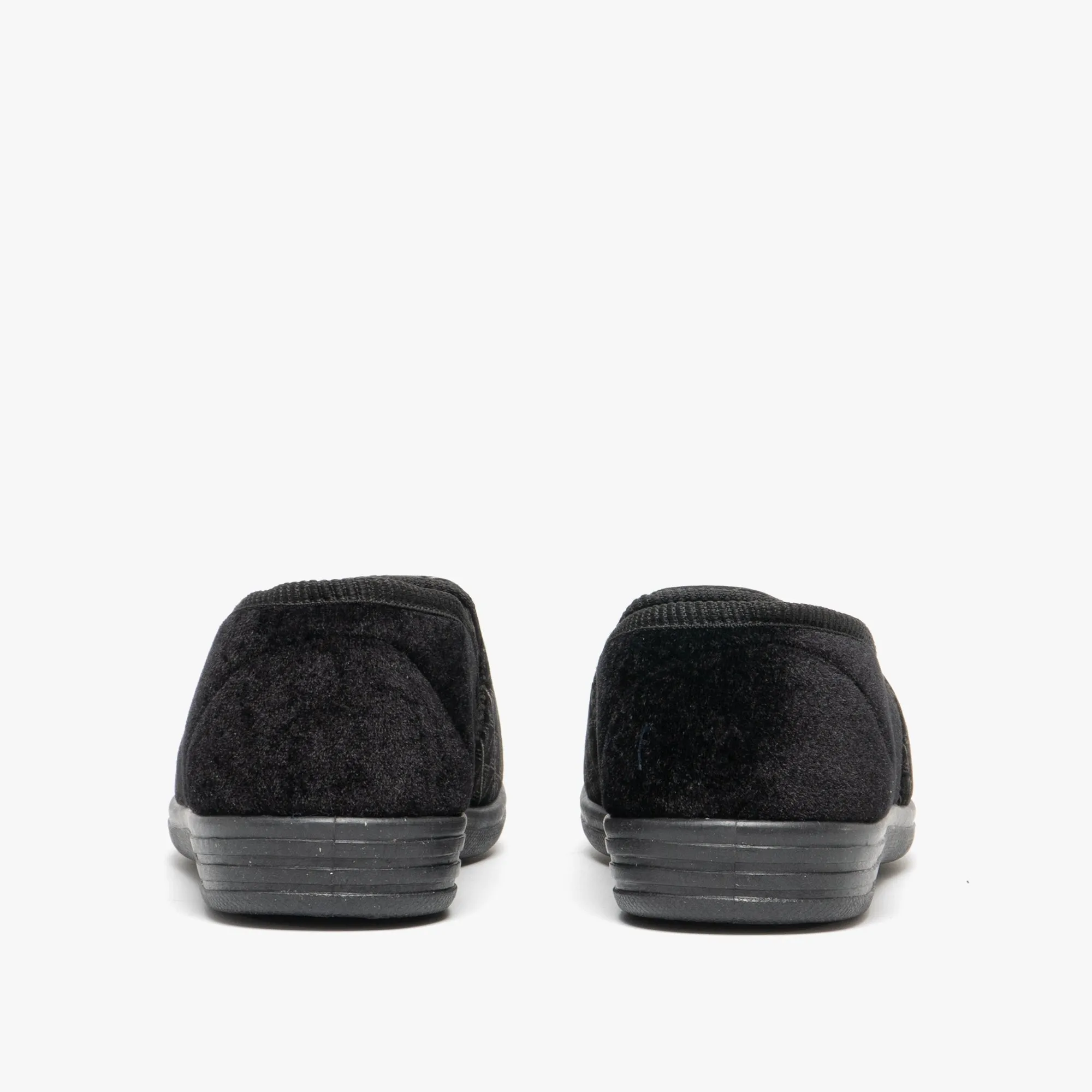 Zedzzz KEVIN Mens Full Slippers Black