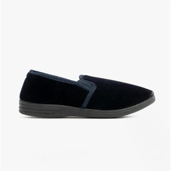 Zedzzz ROSS Mens Full Slippers Navy