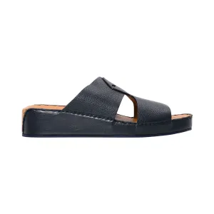 Zilli Men's Dark Navy Leather Sandal