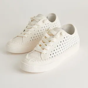 Zolen Sneakers White Perforated Leather